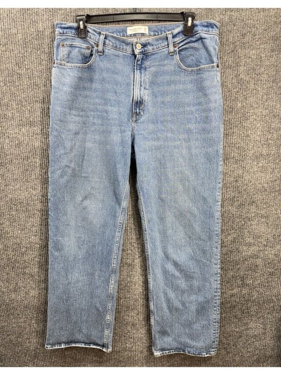 Abercrombie & Fitch Denim - Abercrombie & Fitch Jeans Womens 33/16R The 90s Relaxed High Rise Distressed